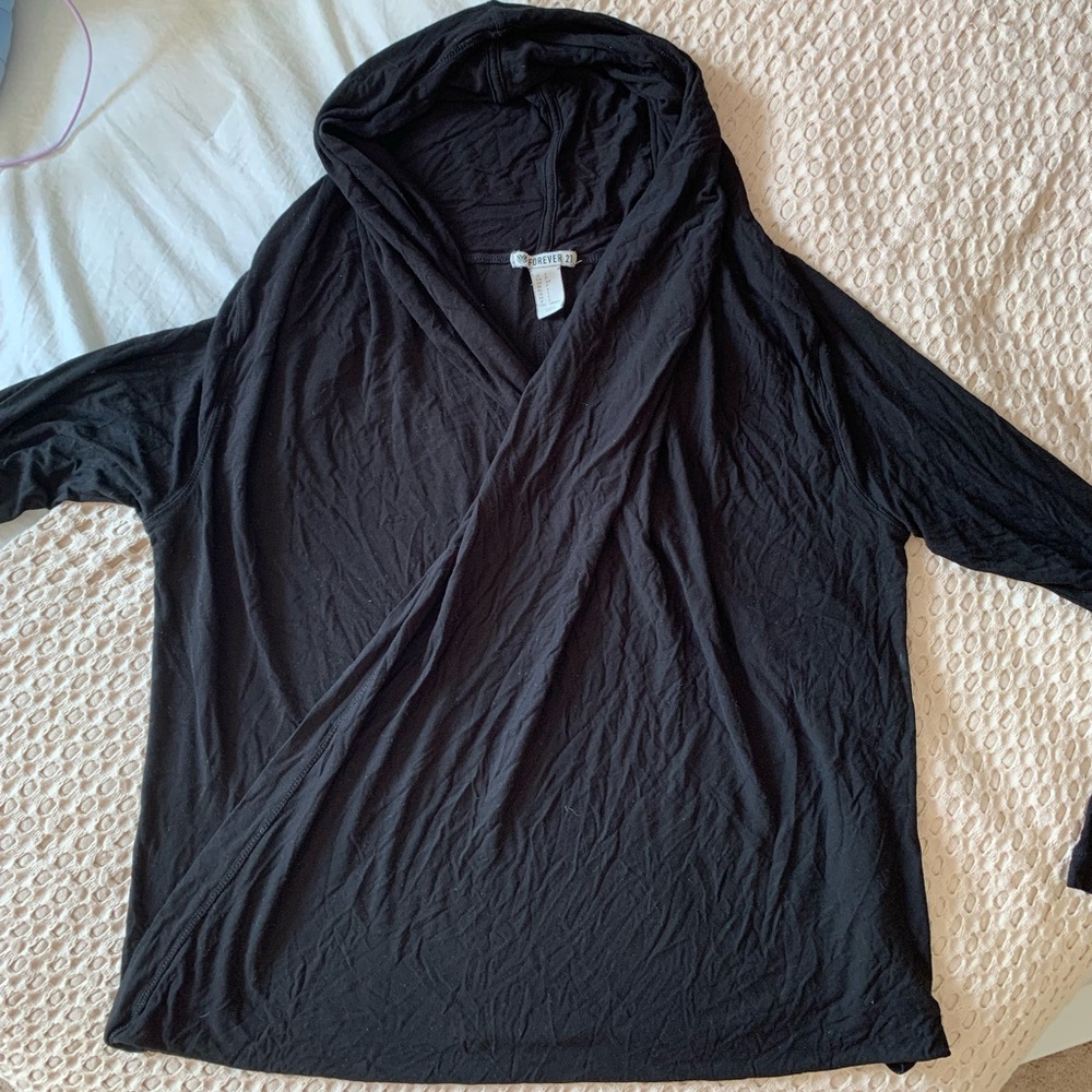 Forever 21 Small Black Wrap Top - Picture 8 of 9